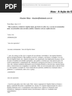 EBDweb, Escola Dominical na Web - Atos - A Ação do Espírito Santo Através da Igreja - Luciano de Paula Lourenço