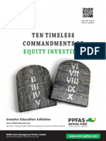 T en T Imeless Commandments Of: Equi T Y Invest Ing
