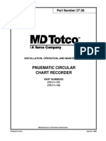 Pnuematic Circular Chart Recorder: Part Number 27-38