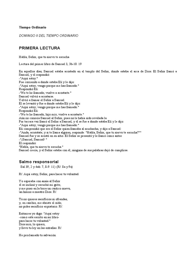 Leccionario Ciclo B | PDF | Cristo (título) | Jesús