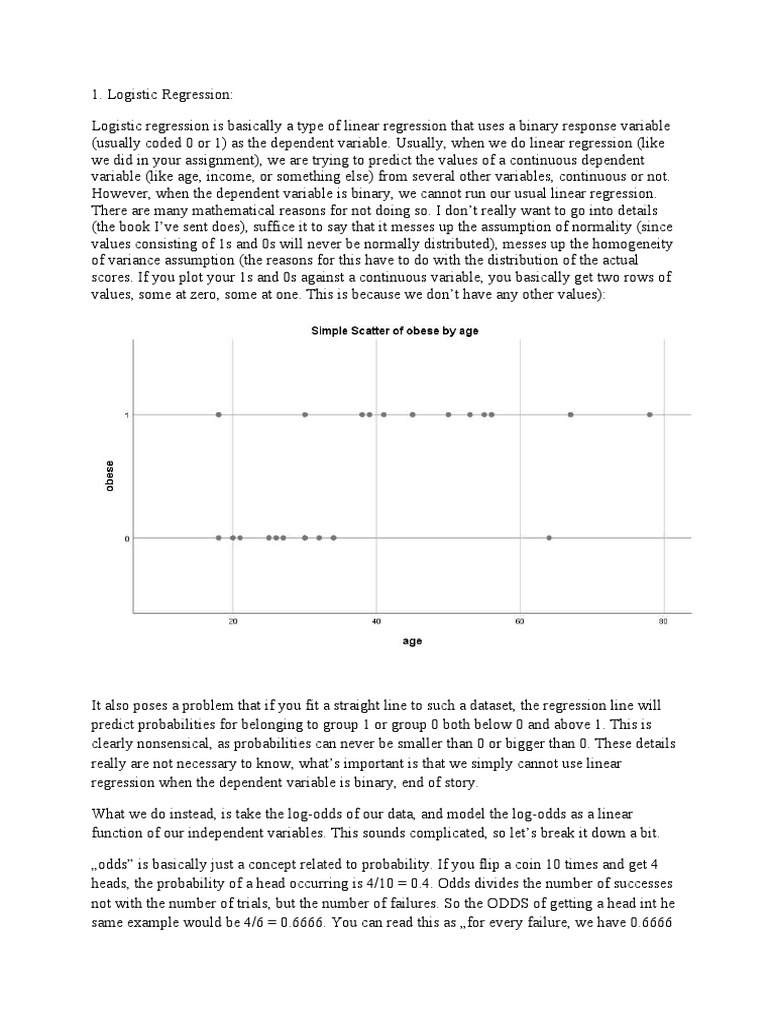 Logistic Regression Cheat Sheet | PDF | Regression Analysis | Logistic ...