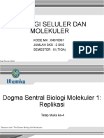 TM 4. Dogma Sentral Biologi Molekuler 1 - Replikasi