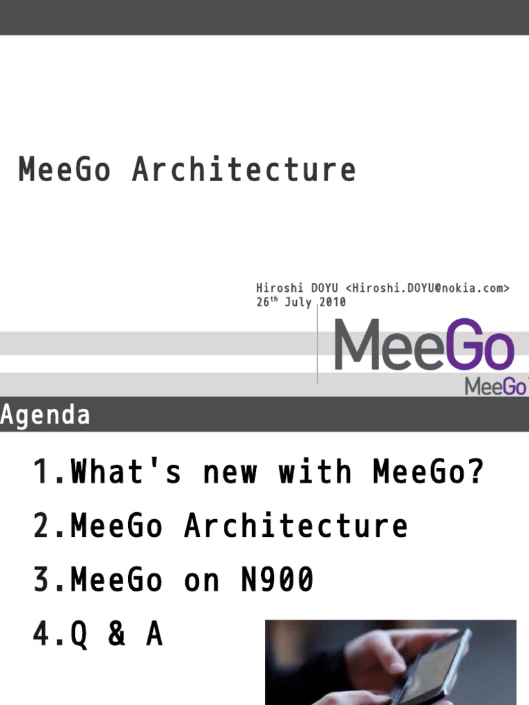 MeeGo Architecture Overview and Insights | PDF | Unix Variants ...