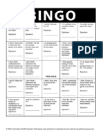 5 - Intro Bingo Activity