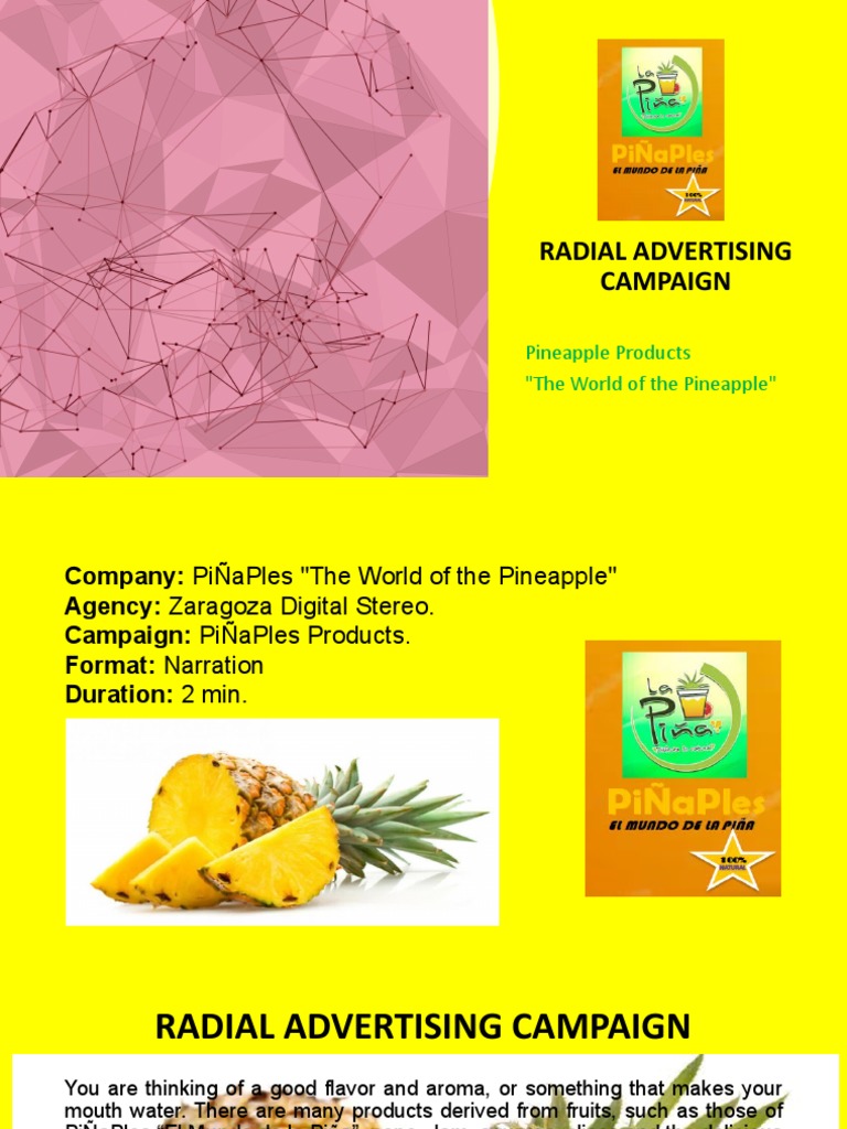 PiÑaPles Radial Advertising Campaign | PDF