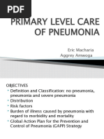 Primary Level Care of Pneumonia: Eric Macharia Aggrey Amwoga