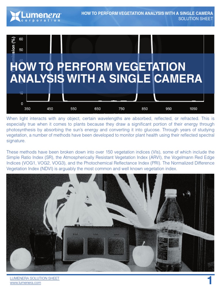 NDVI Analysis with Single Camera Setup | PDF | Optical Filter | Infrared