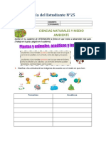 Guía N°25 Ciencias Naturales