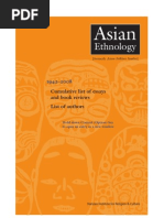 Asian Ethnology - Cumulative List of Essays - Book Reviews (AE ...