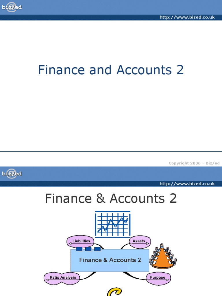 Finance and Accounts 2 | PDF