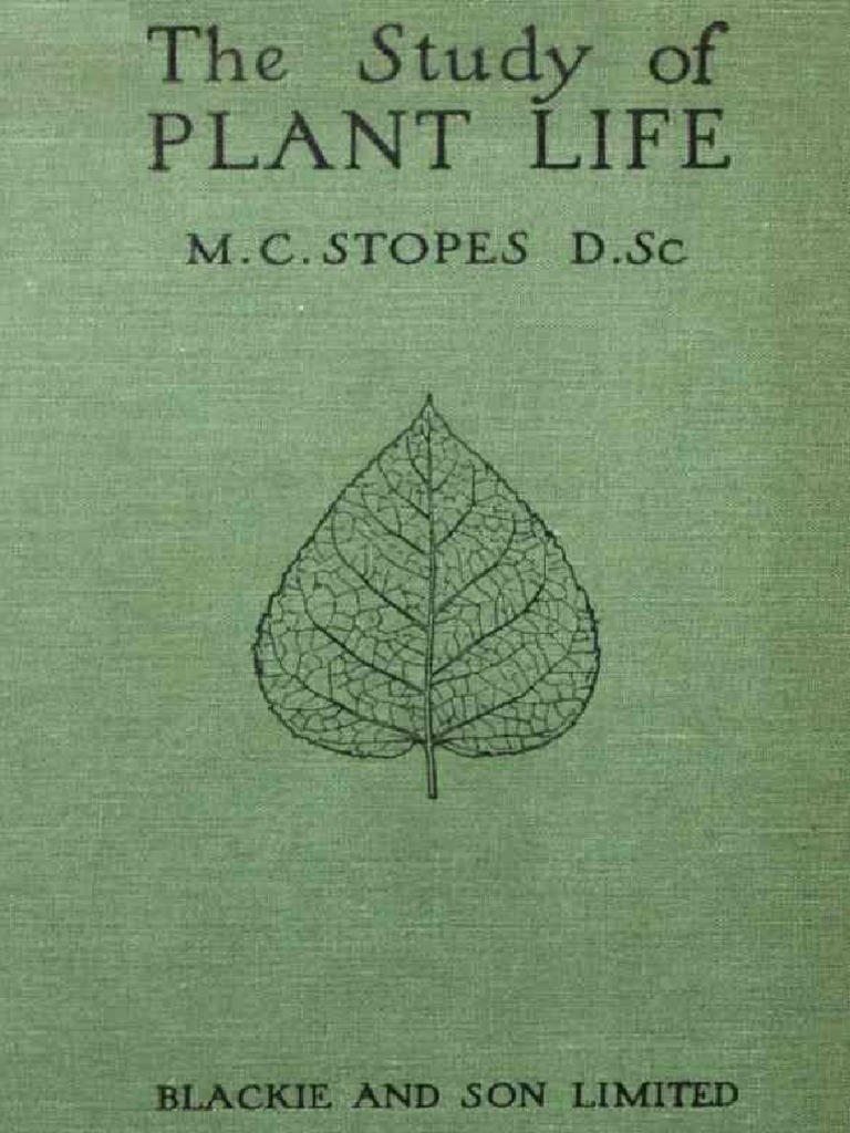 The Study of Plant Life PDF