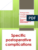 22 - Postoperative Complications and Managament II