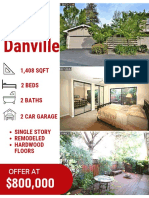 Danville: 1,408 SQFT 2 Beds 2 Baths