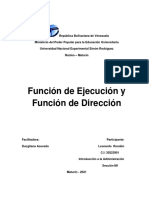 Funcion de Ejecucion y Funcion de Direccion