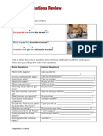 Indirect Questions Review