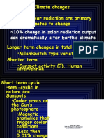 Changes in Solar Radiation Are Primary Cause For Climates To Change Chapter 15 - Climate Changes