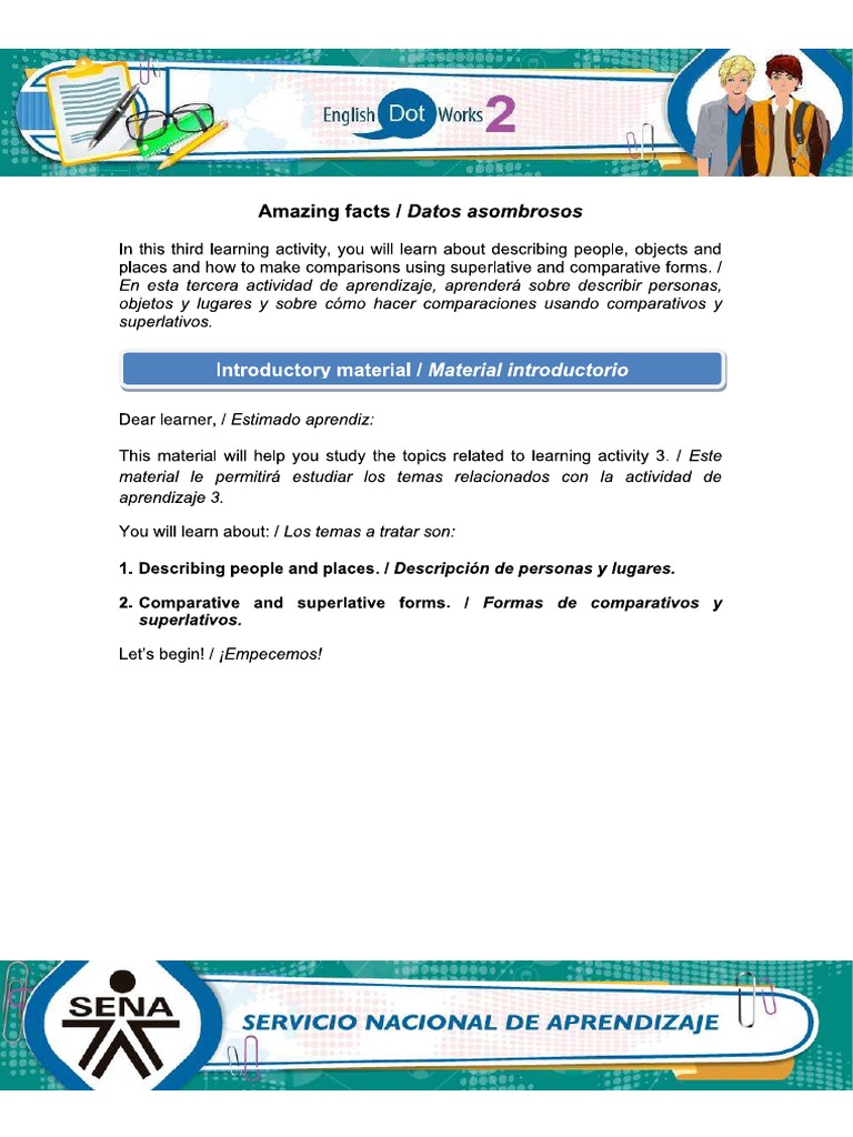 Actividad 3 Curso de Ingles | PDF