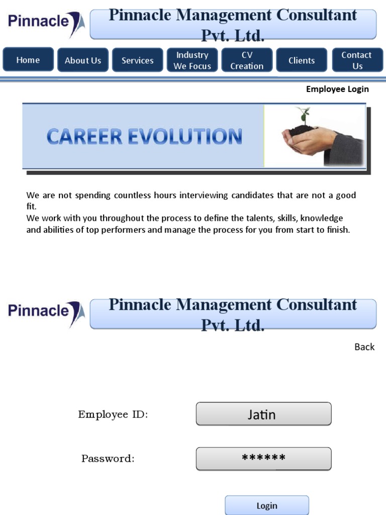 Pinnacle Management: Candidate Tracking | PDF | Consultant | Business
