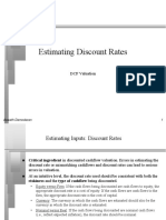 Estimating Discount Rates for DCF Valuation