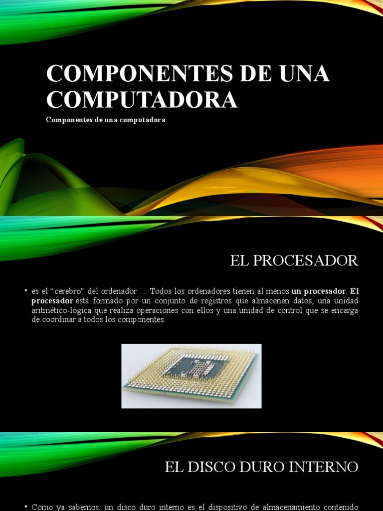 Componentes Clave de una Computadora | PDF | Hardware de la computadora ...