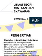 PERTEMUAN 5 - Aplikasi Teori Permintaan Dan Penawaran