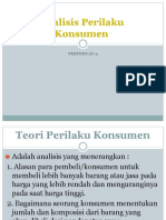 PERTEMUAN 3 - Analisis Perilaku Konsumen