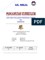 Fail Meja guru mata pelajaran PJK