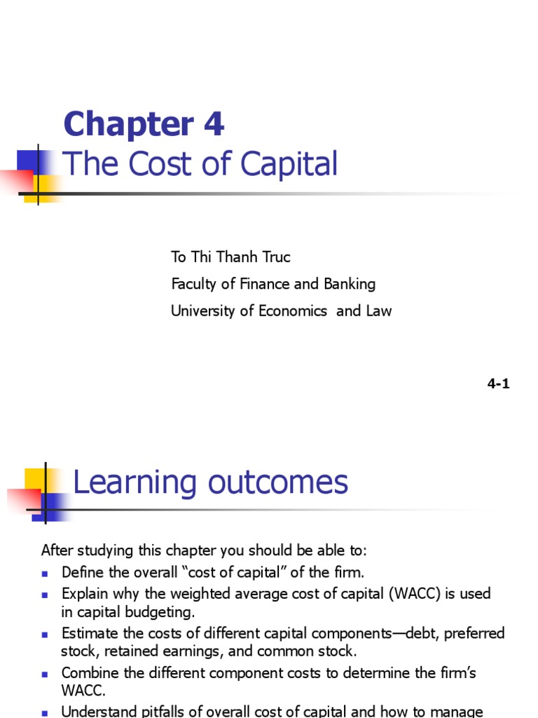 Understanding Cost of Capital and WACC | PDF | Cost Of Capital ...