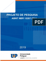 PROJETO DE PESQUISA ABNT