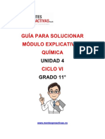 Guia para Solucionar Modulo Explicativo 4 Quimica 11°