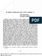 Lapesa-De Cómo El Castellano Llegó A Ser Español