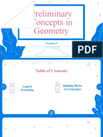 Preliminary Concept in Geometry