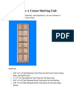 How To Make A Corner Shelving Unit