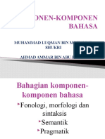 Komponen-Komponen Bahasa