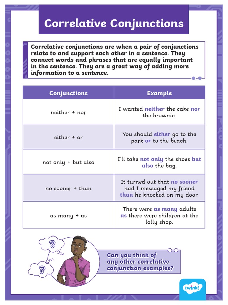 Correlative Conjunction | PDF