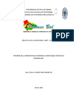 Informe Empresa Promexbol, Villca Lopez Jose Mauricio