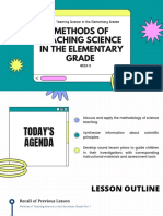 Methods of Teaching Science in The Elementary Grade