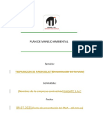 Plan de Manejo Ambiental - REPARACION DE PARIHUELAS 2.0