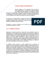 Clasificación Por El Modo de Ejercer La Auditoria