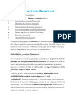 Qué Son Los Servicios Financieros