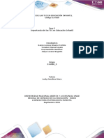 Plantilla de Trabajo Unidad 1 - Fase 2 - Importancia de Las TIC en Educación Infantil