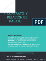 Contrato y Relacion de Trabajo