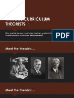 Lesson 6:: Famous Curriculum Theorists