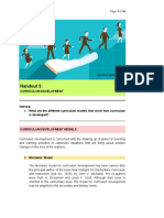 Handout - Educ90 - 5. Curriculum Development