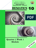 Mathematics: Quarter 1 Week 1
