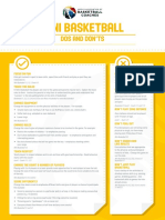 Mini Basketball Dos and Donts en