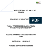 1tarea - Procesos de Manufactura - Corregido