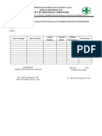 BUKU PENCATATAN HARIAN PENGELOLAAN LIMBAH MEDIS DI PUSKESMAS CIKEUSIK