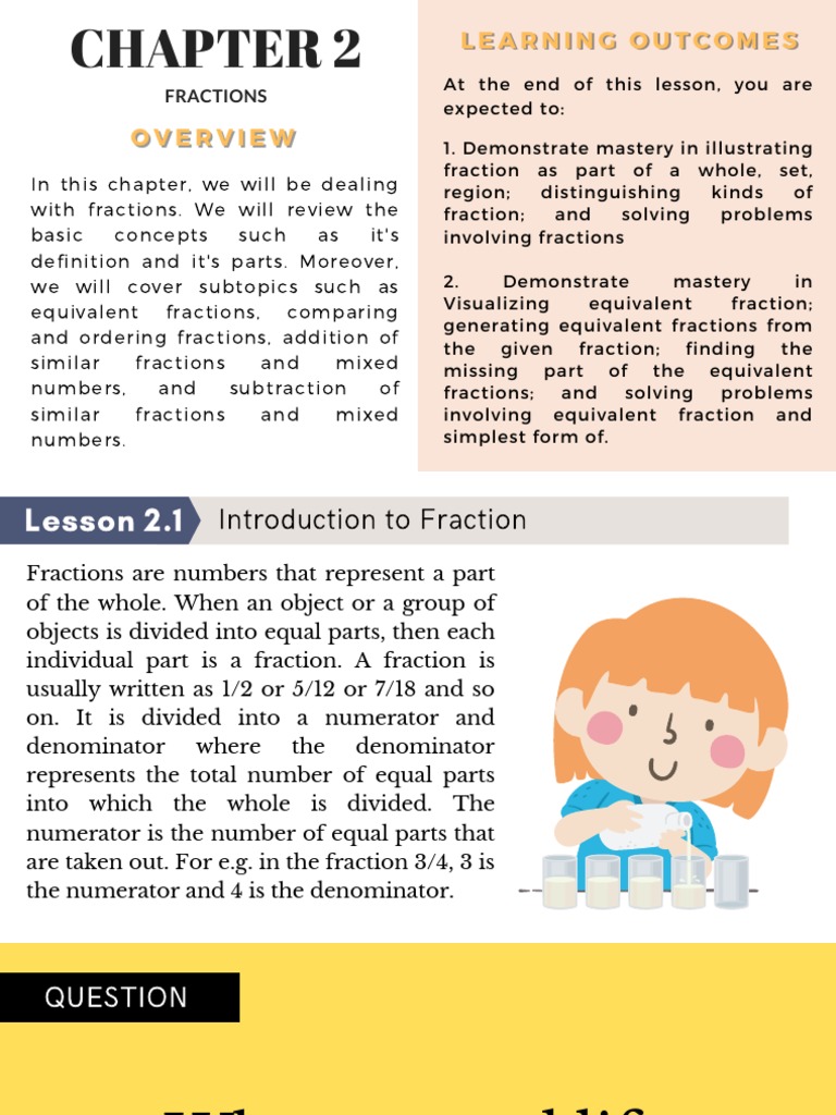 Chapter 2 Fractions | Download Free PDF | Arithmetic | Mathematics