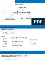 Arithmetic Series: - Also Known As The Sum of Arithmetic Sequence. Number of Terms